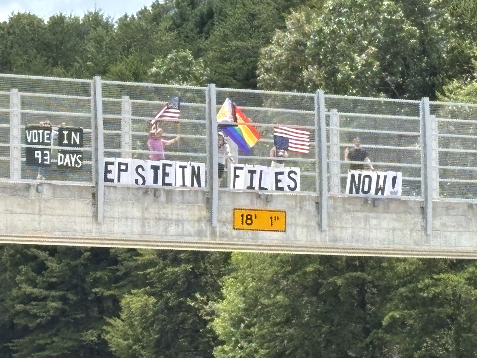 Sign reading Epstein files now, vote in 93 days